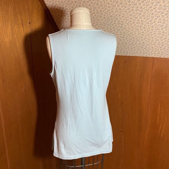 a.n.a. Light Blue Sleeveless Top Size Small. - Picture 2 of 8